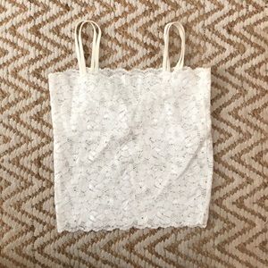 Lace bodycon squareneck tank